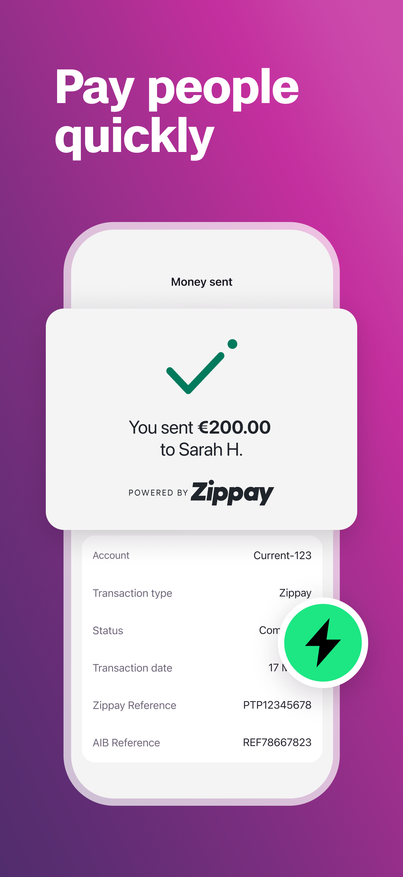 AIB Mobile: Pay people quickly