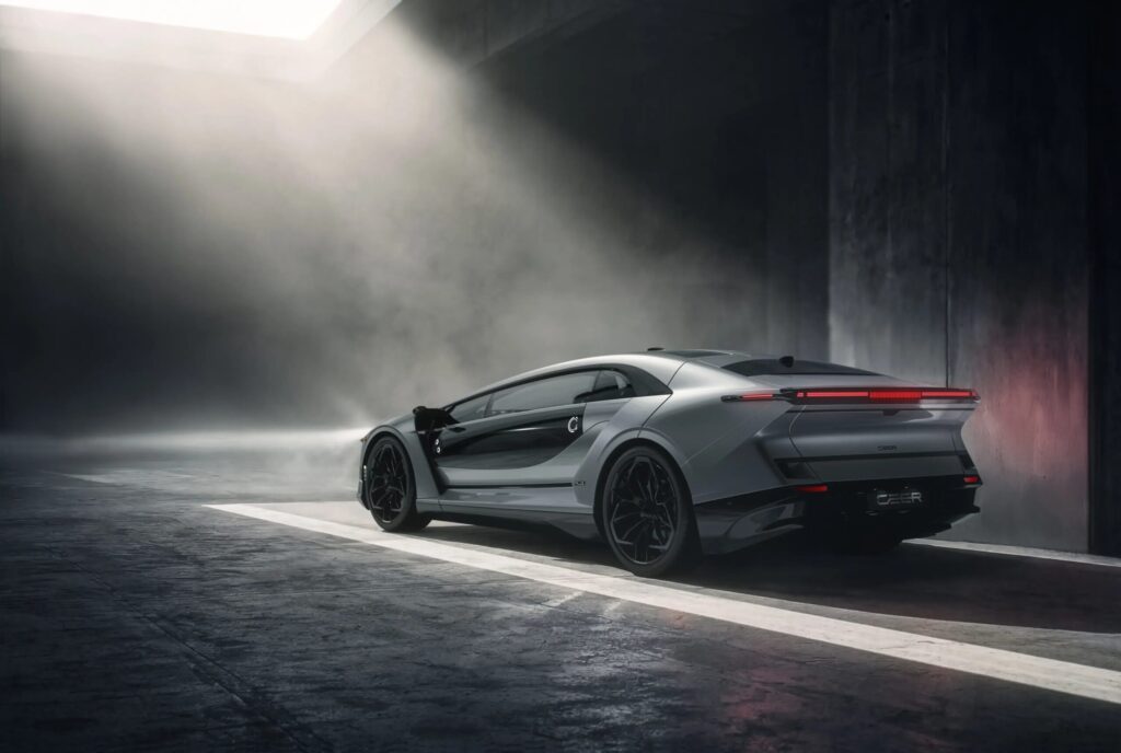 CEER Exobot Sedan Silver Cinematic Studio