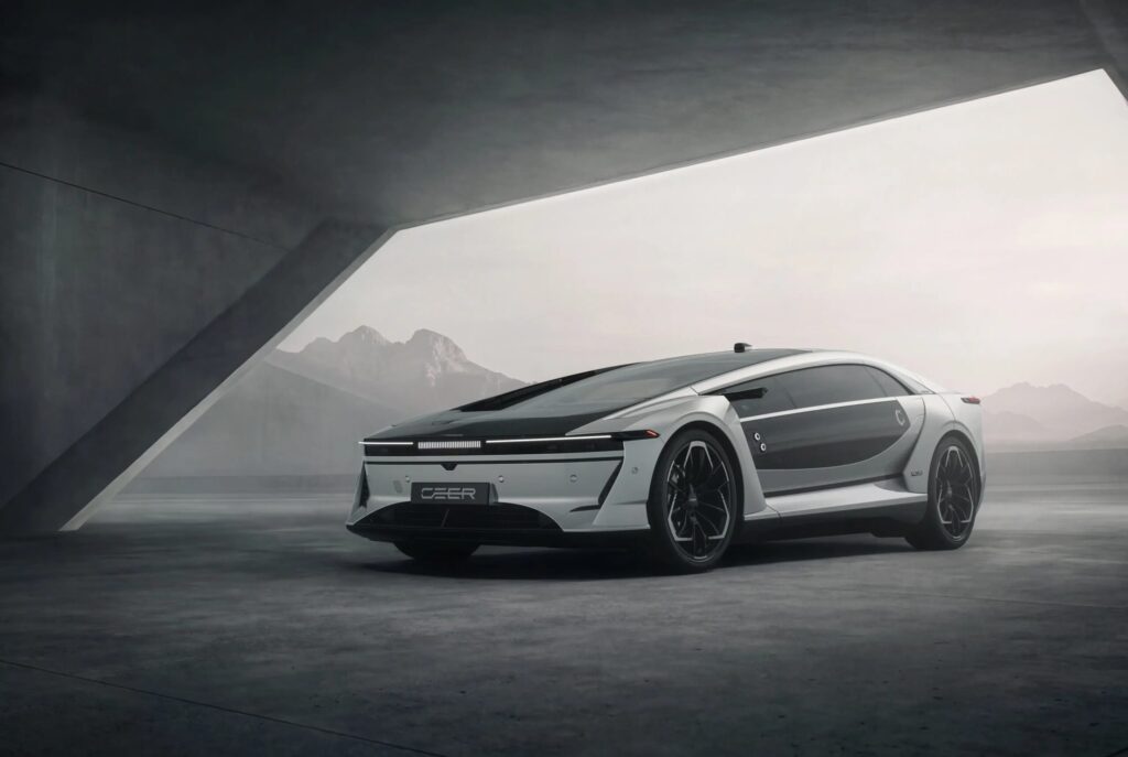 CEER Exobot Sedan White Architectural