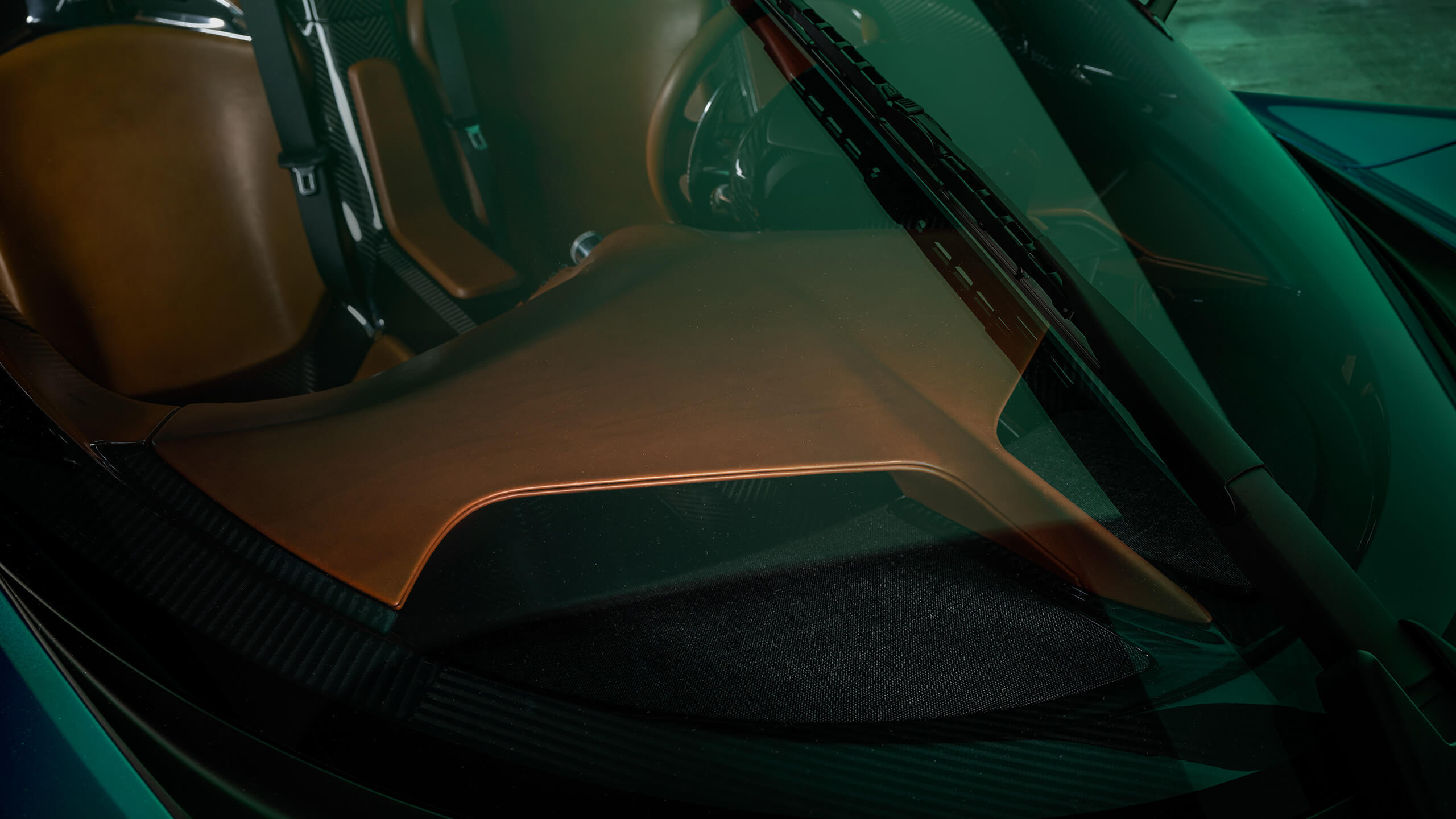 Zenvo Aurora leather interior detail